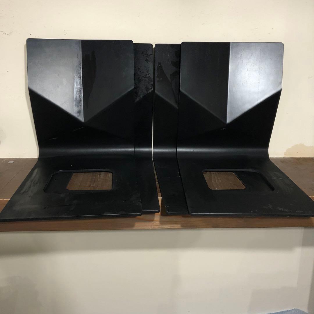 【 4脚セット】Tendo 天童木工 座椅子 曲げ木 黒