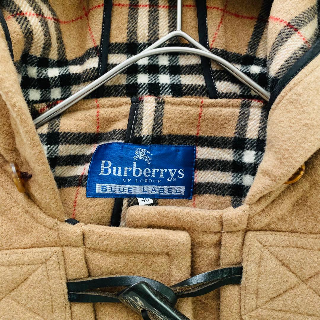 2505A 美品バーバリーロンドン ダッフルコート裏地ノバチェック ロング 40
