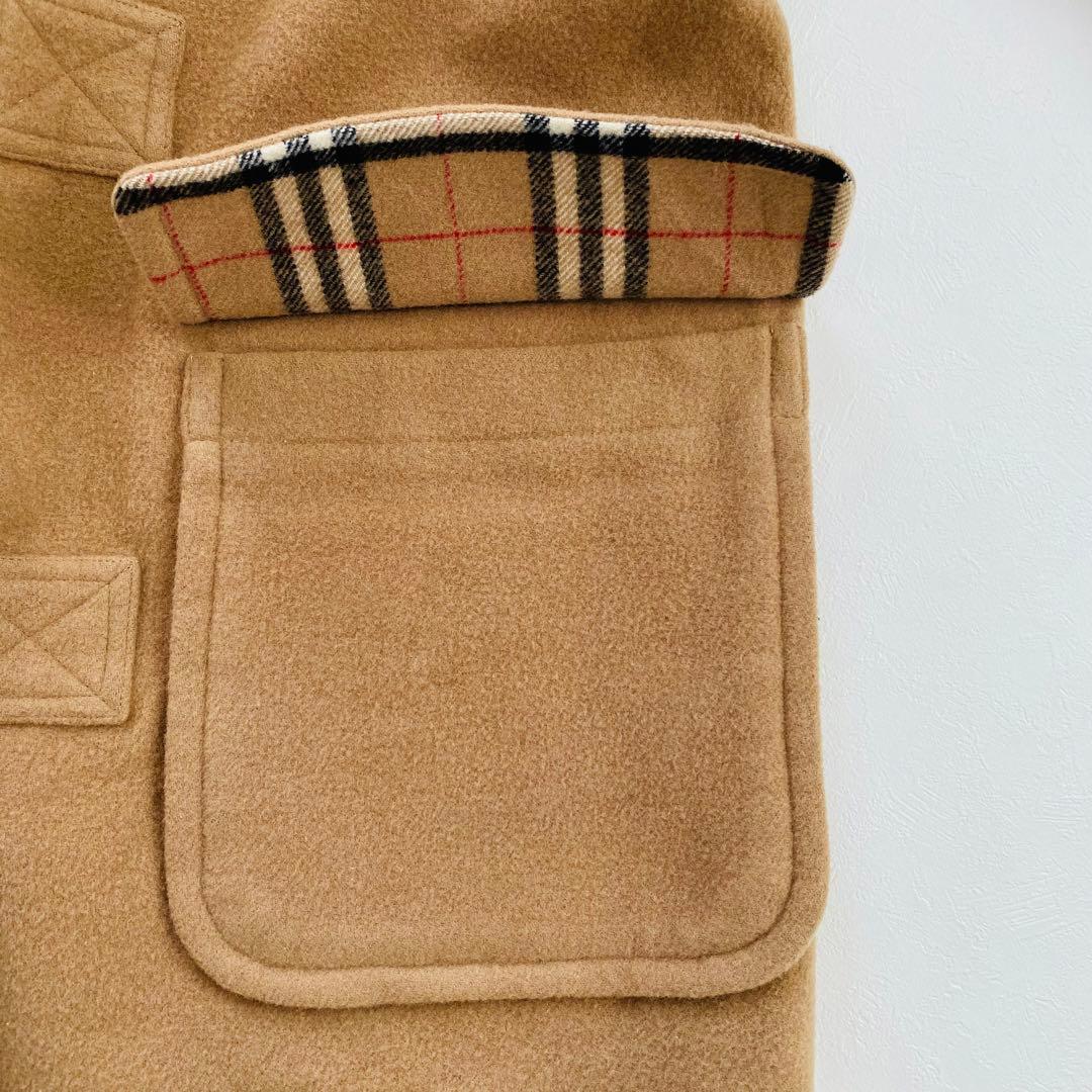 2505A 美品バーバリーロンドン ダッフルコート裏地ノバチェック ロング 40