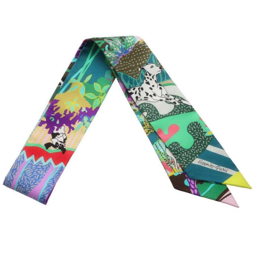 HERMES エルメス ツイリー EN LIBERTE ! 犬　ドッグ　自由に