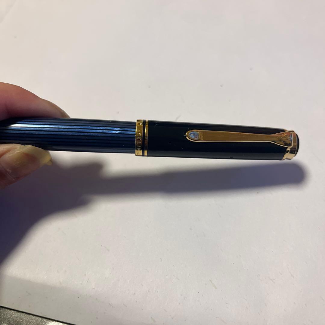 さ*ド様 Pelikan ペリカン 万年筆 スーベレーン M600 青縞 EF