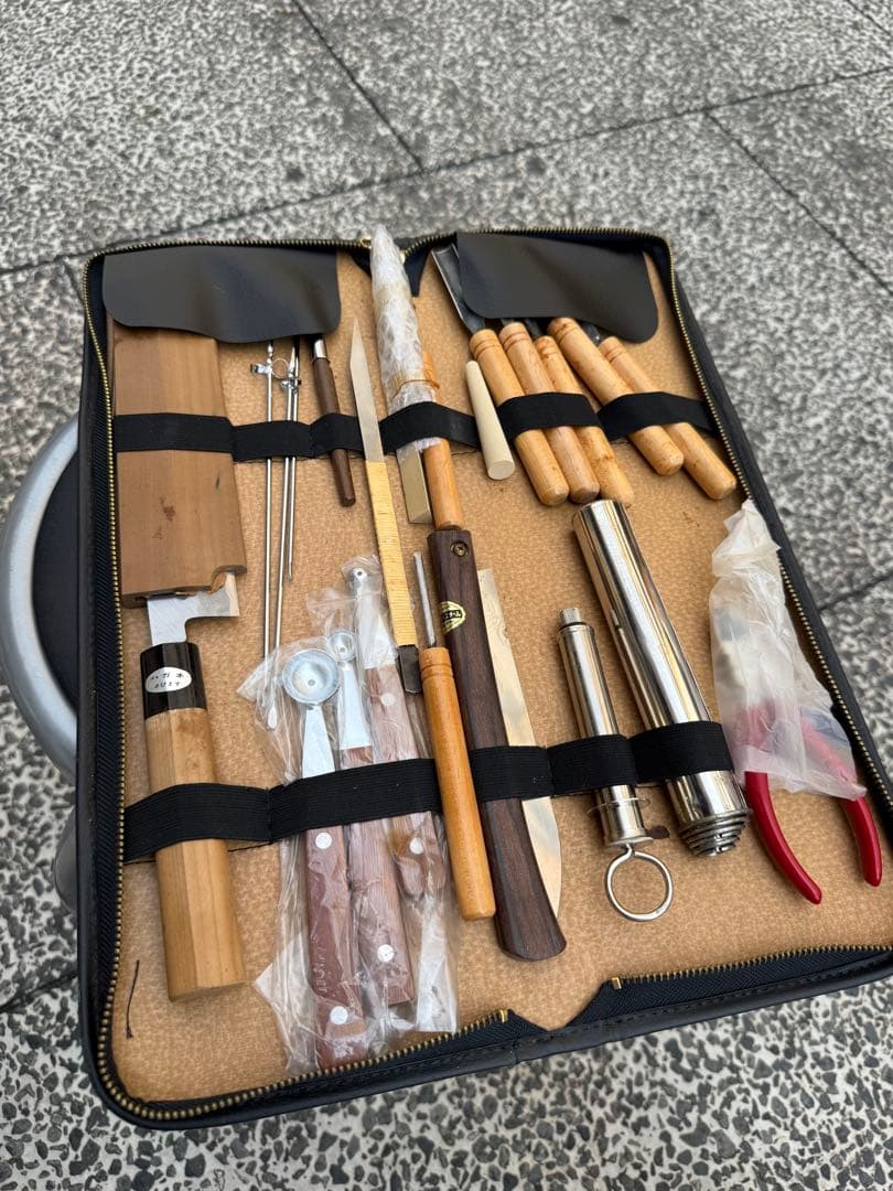 遠藤商事 関東型むきものセット●ムキモノ庖丁プロ菊季170(サヤ付)新品同様