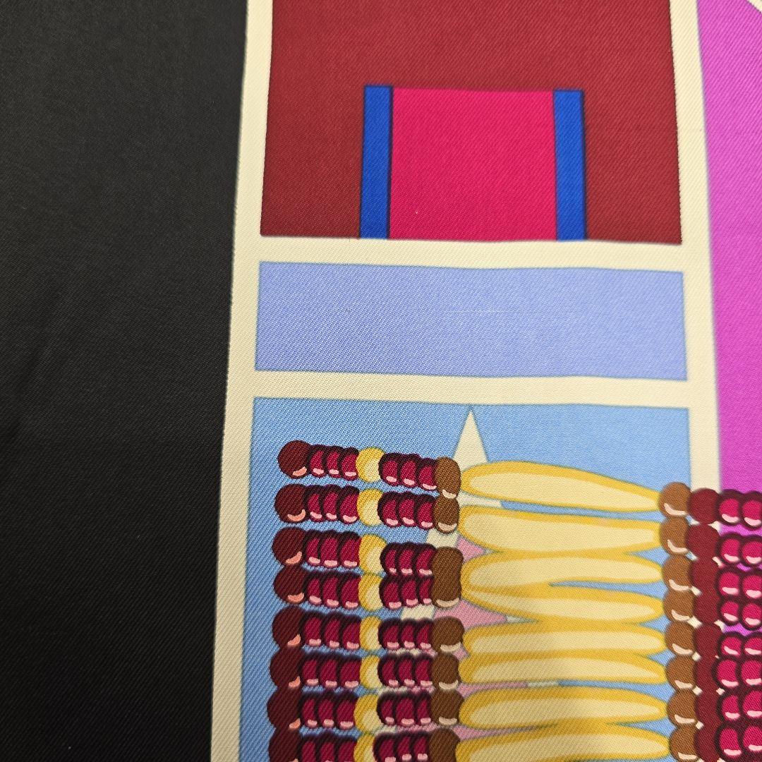 MT275 エルメス HERMES カレ90 草原のインディアンアート スカーフ