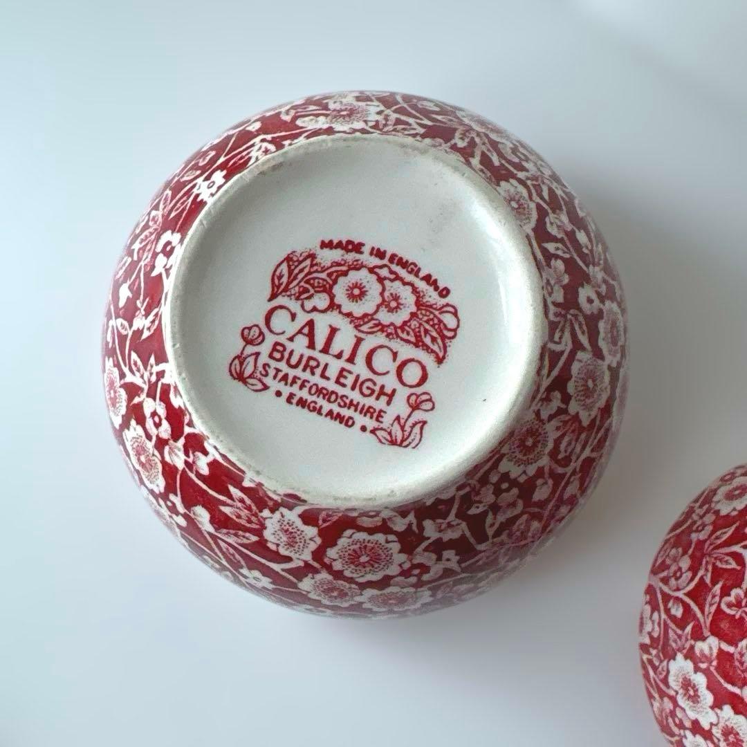 バーレイ レッドキャリコ　シュガーボウルＳ　シュガーボウルＬ　burleigh