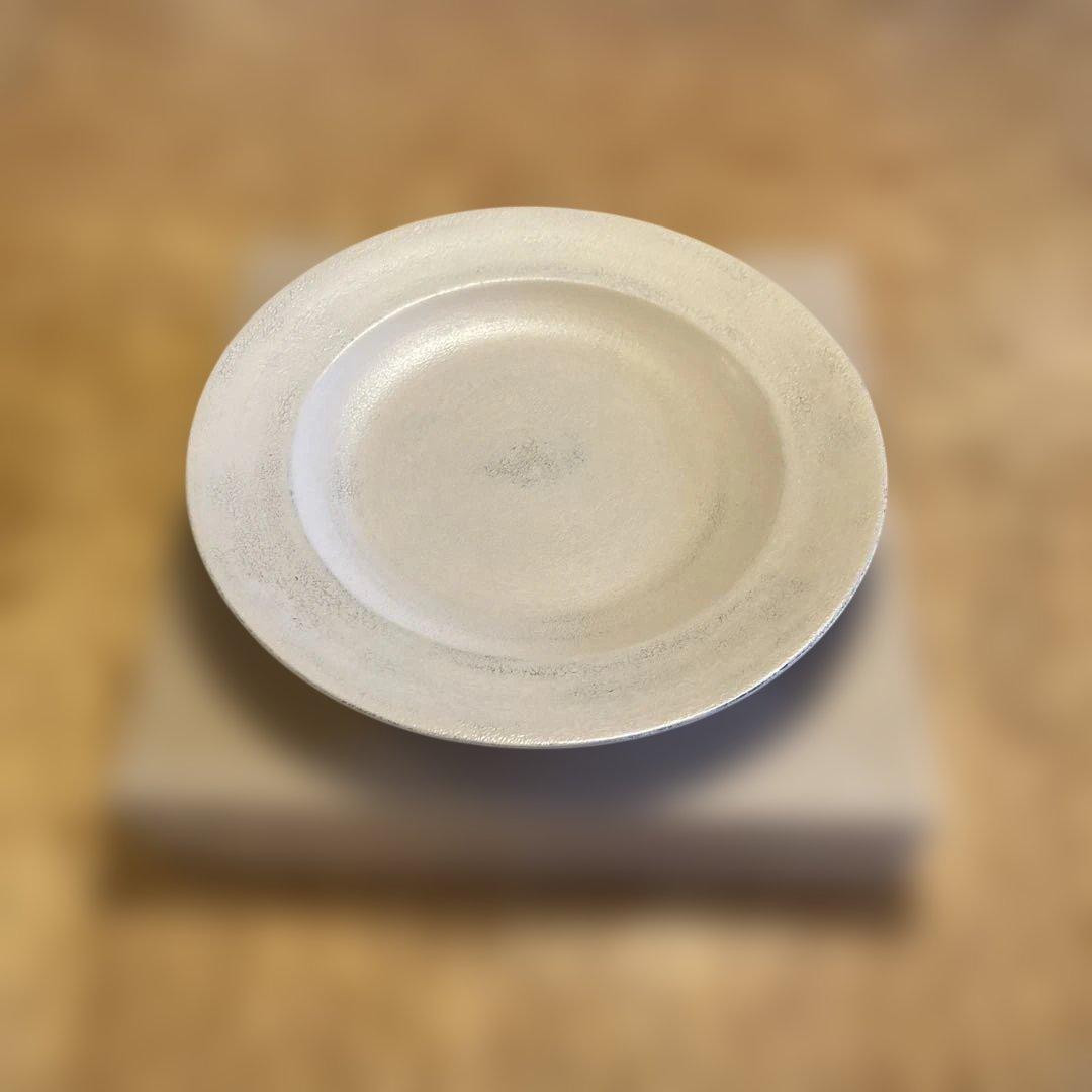 赤木明登　白漆　デザート皿