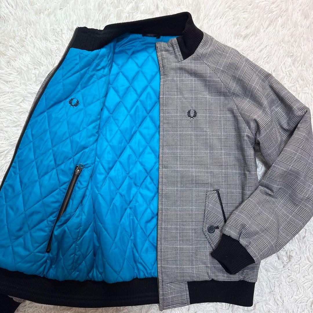 フレッドペリー　リバーシブルブルゾン　　キルティング　グレンチェック