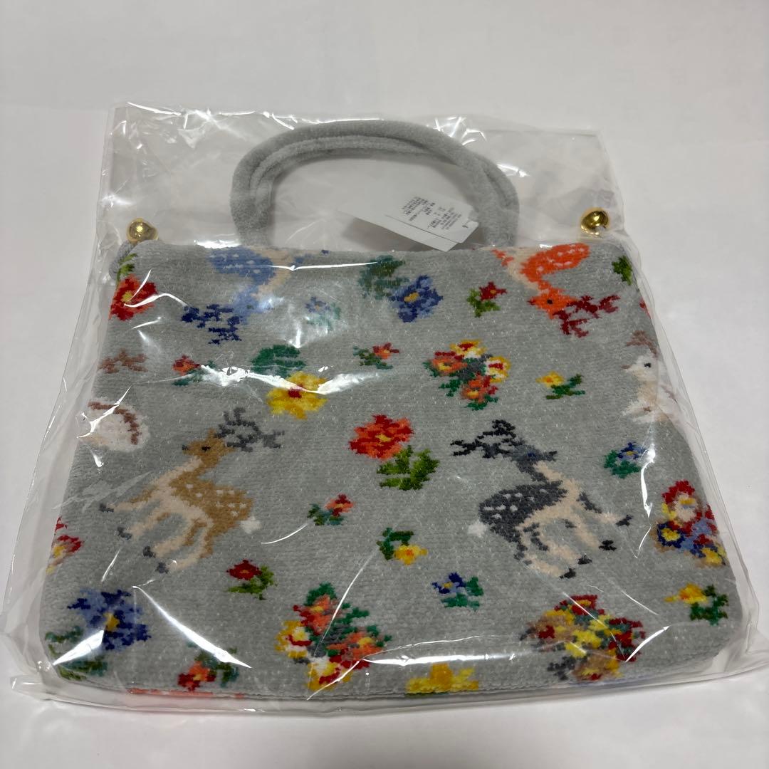 新品　未開封　フェイラー　遊中川コラボ　手つき巾着　グレー(オンライン限定)
