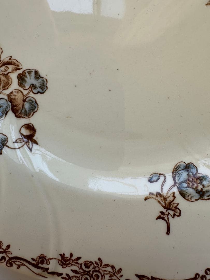 SALINS サラン窯　フランス　アンティーク　プレート　平皿