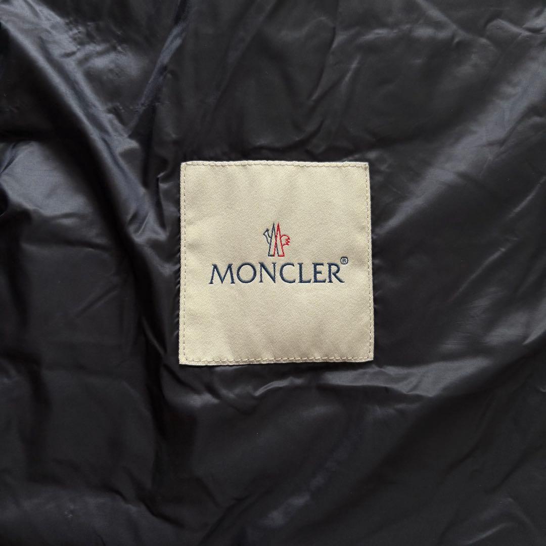 極美品*モンクレール ライトダウンジャケット ロング ジレ ベスト フード