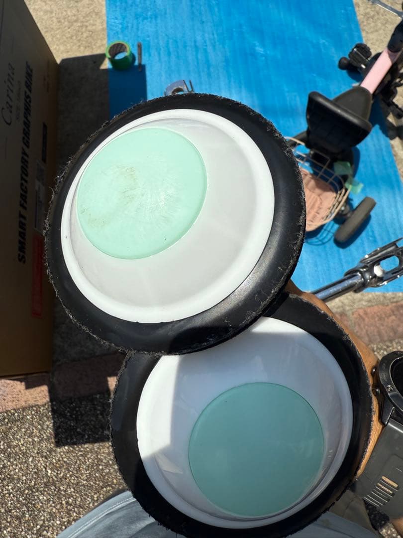 ミントグリーン 自転車 前カゴ付き　18インチ　補助輪付　子供自転車