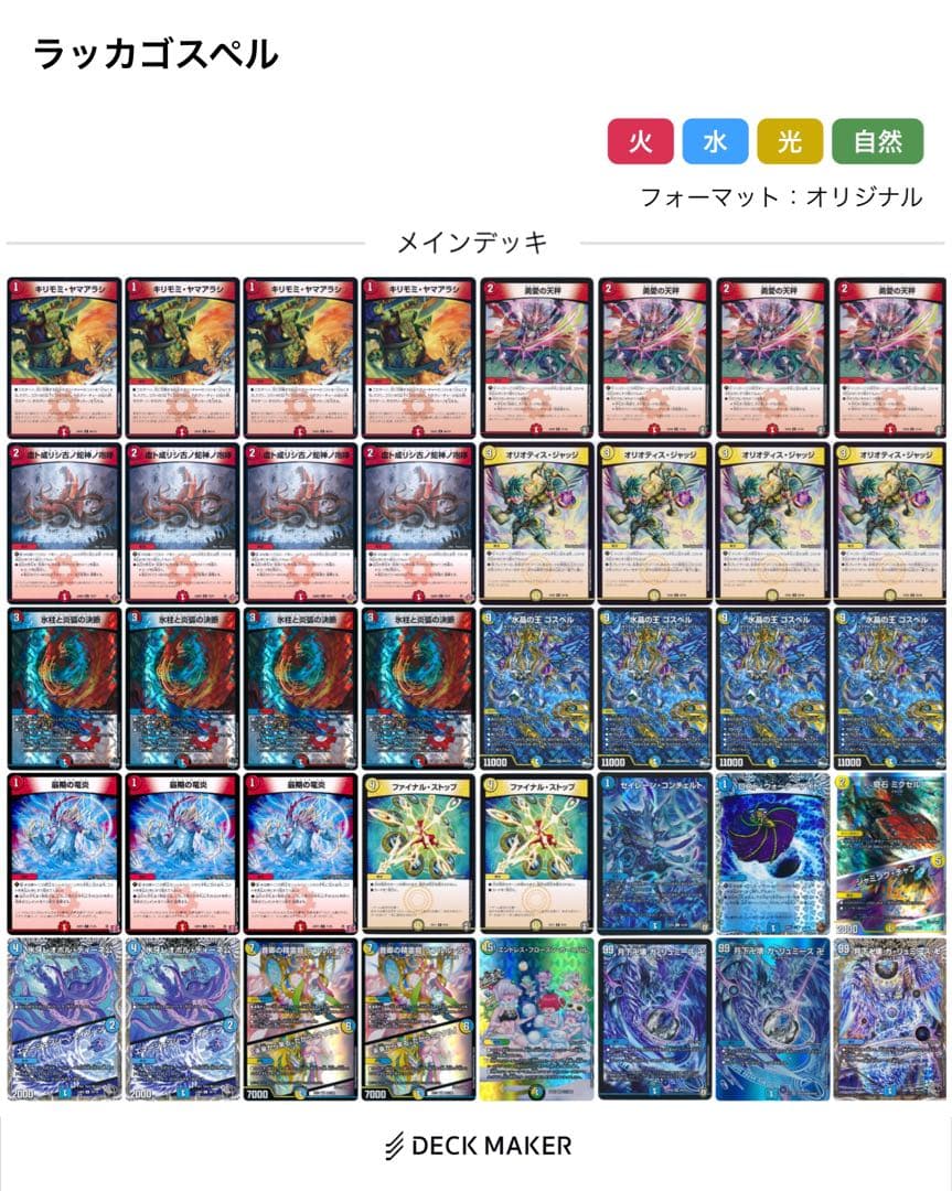 ラッカゴスペル デッキ