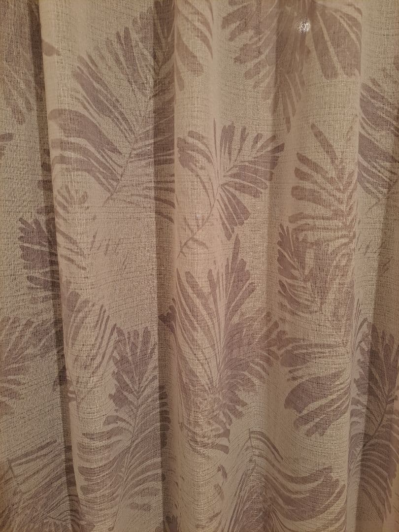 レースカーテン ボタニカル風