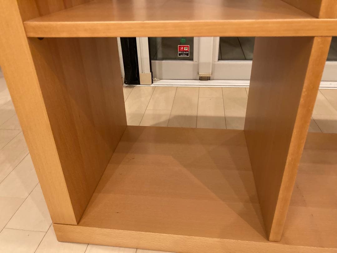 【美品】無印良品　スタッキングシェルフ　ビーチシェルフ　オープンシェルフ