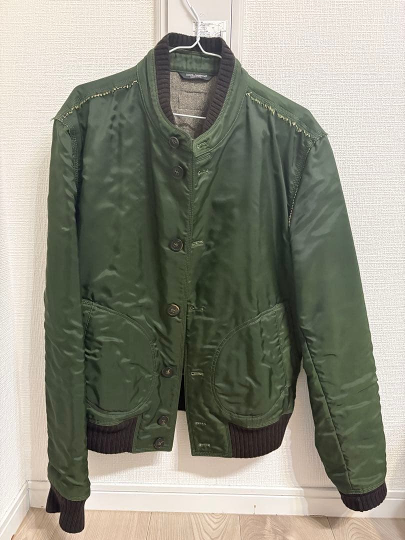 値下げしました。 DOLCE & GABBANA MA-1ジャケット サイズ48