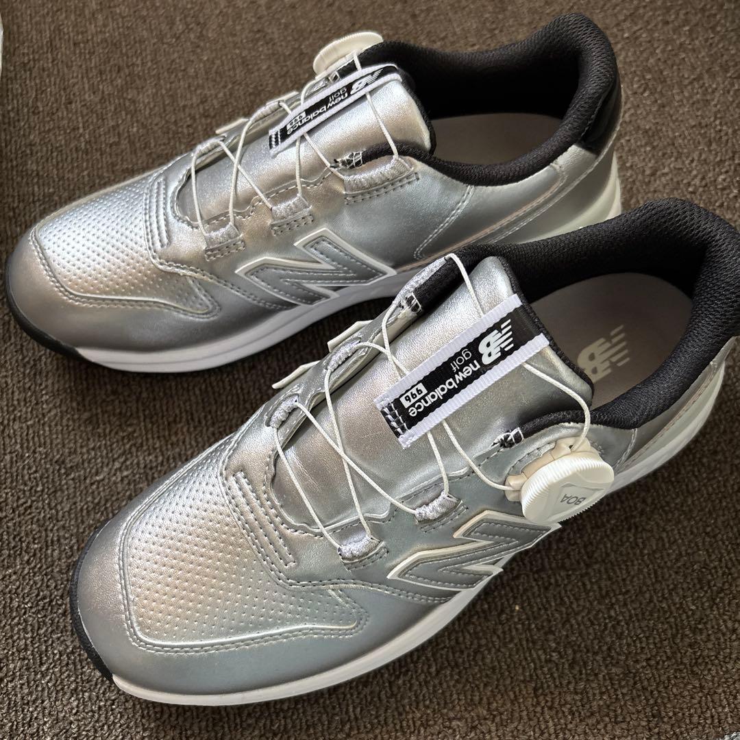New Balance WGBS996Z シルバー ゴルフシューズ　女性用　23