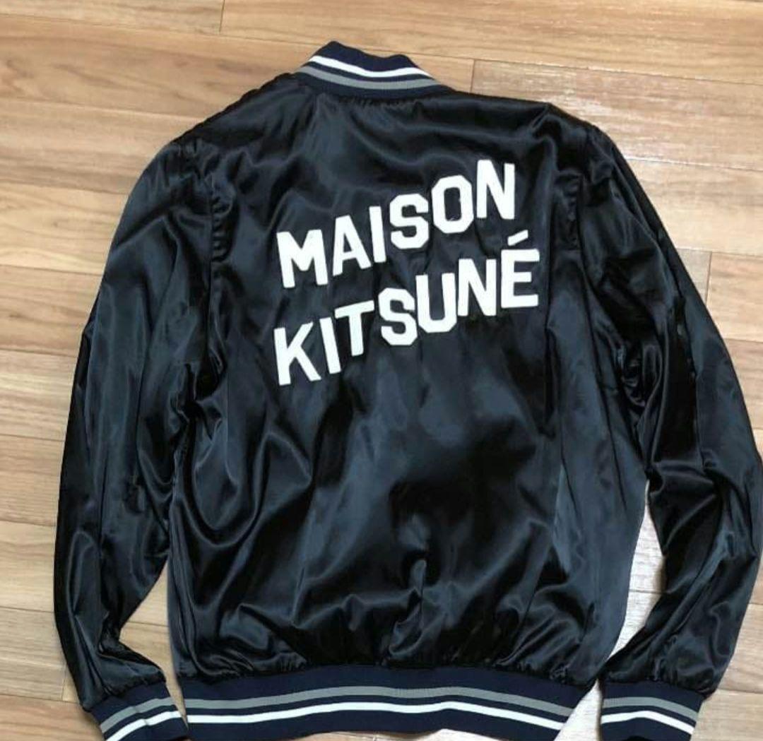 maison kitsune ブルゾン テディジャケット スカジャン 初期 黒