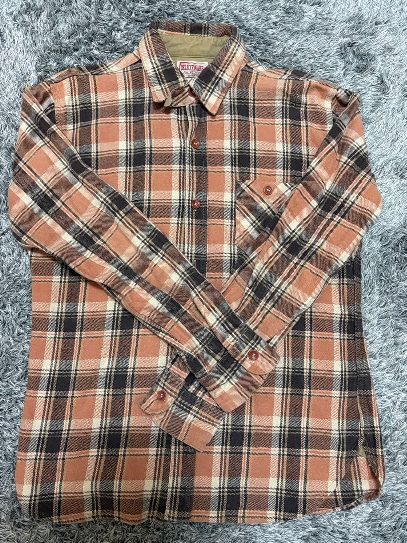 最終価格 旧タグ デラックスウエア ヘビーネルシャツ 廃番モデル日本製