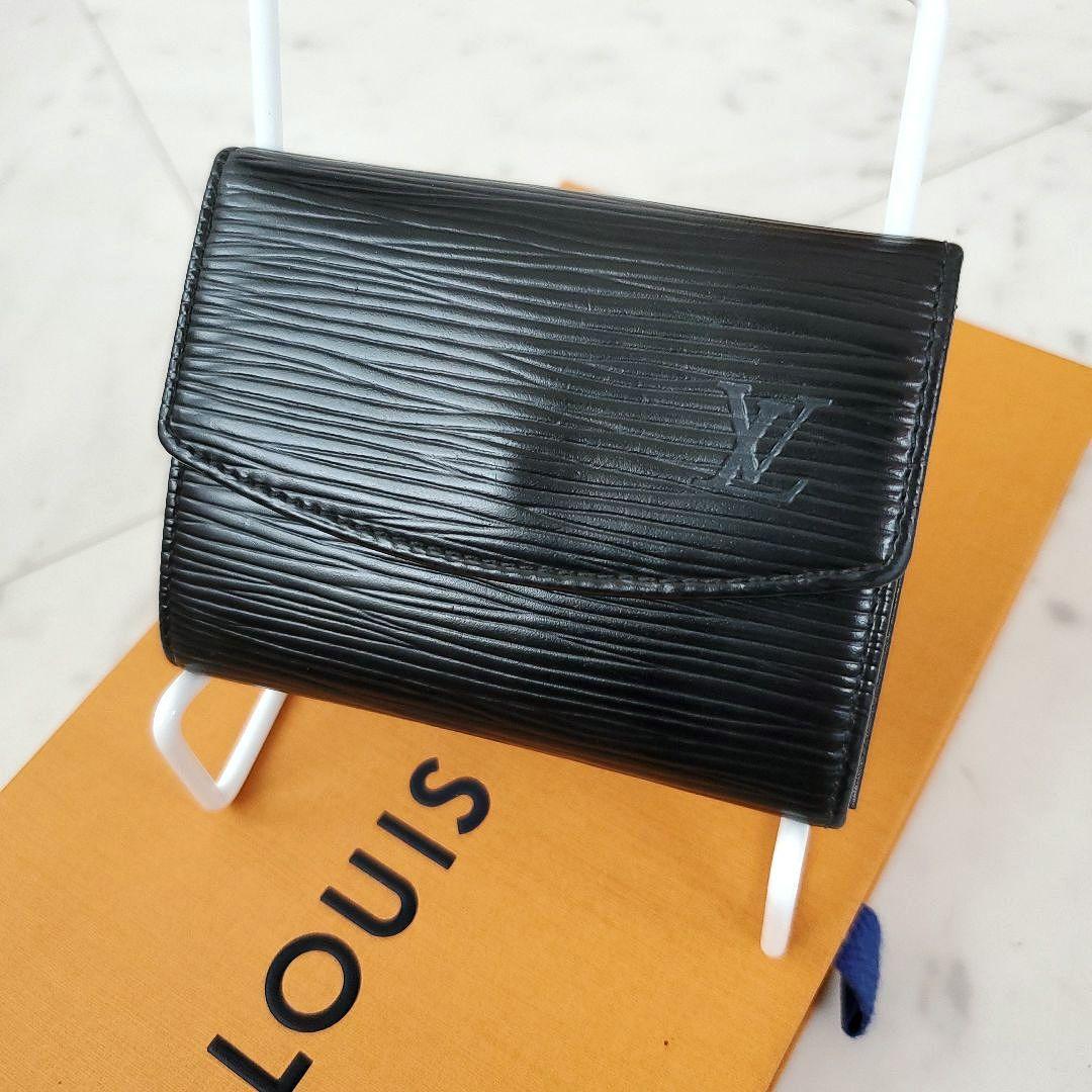 良品 ルイヴィトン ケース 小銭入れ カードケース 黒 エピ サーンプル