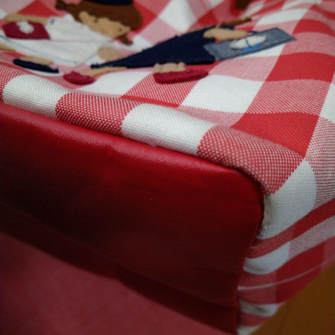 ファミリアショーギンガムチェック美品バッグと新品おむつケース