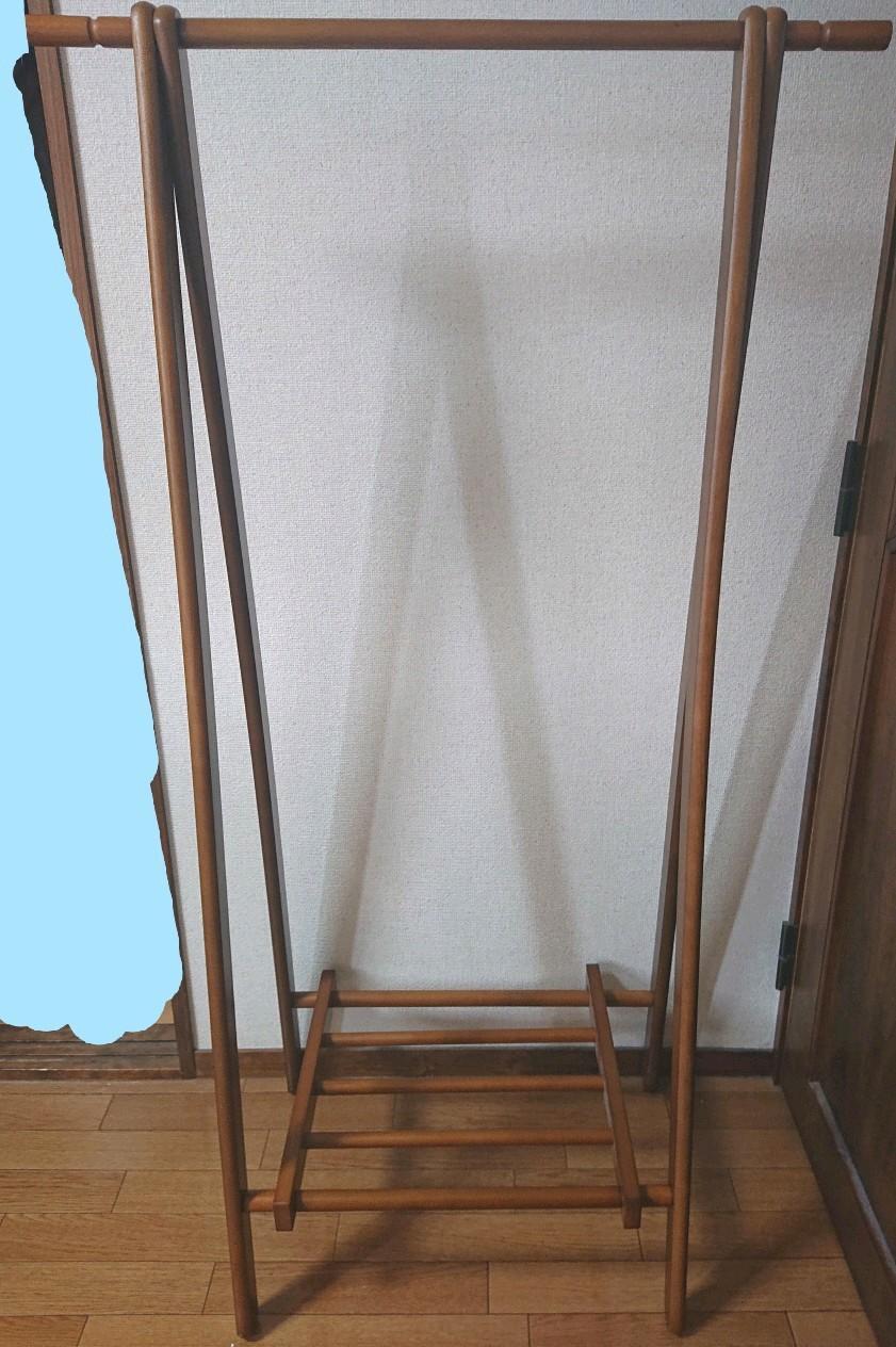 ウッドハンガー ハンガーラック 木製 ブラウン カインズホームCAINZ