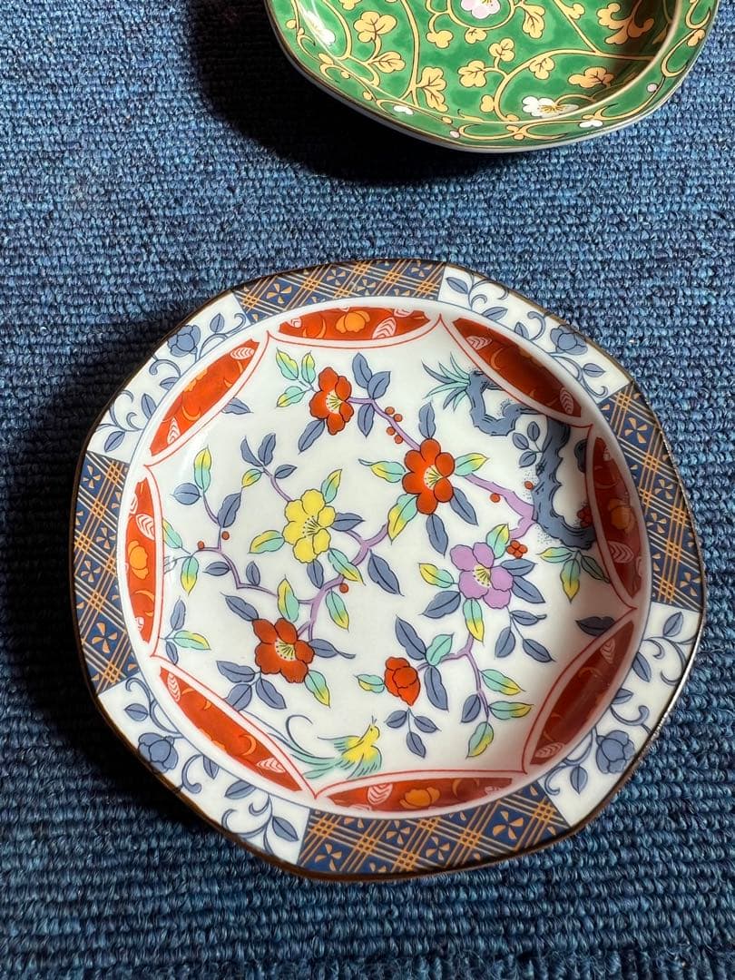 1025 有田焼　天王窯　絵変り　皿　5客　未使用