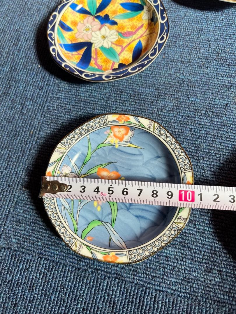 1025 有田焼　天王窯　絵変り　皿　5客　未使用