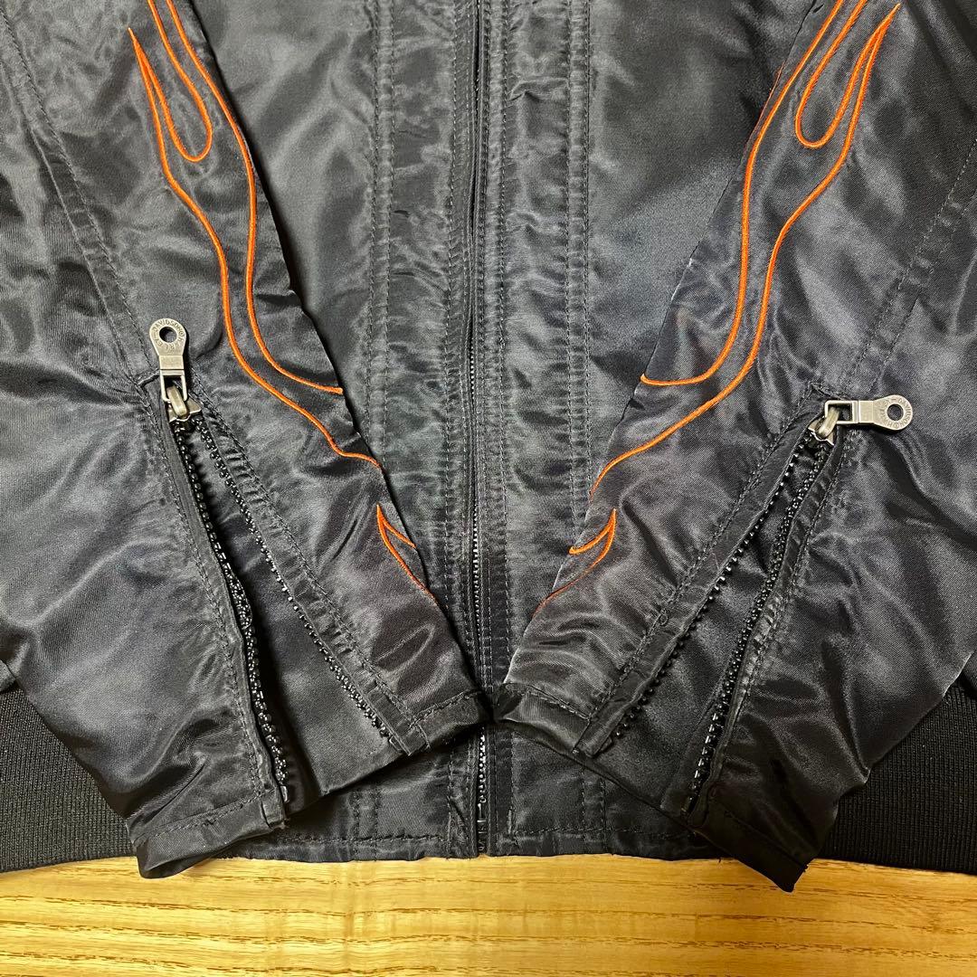Harley-Davidson ナイロンジャケットファイヤーモチーフ MA-1