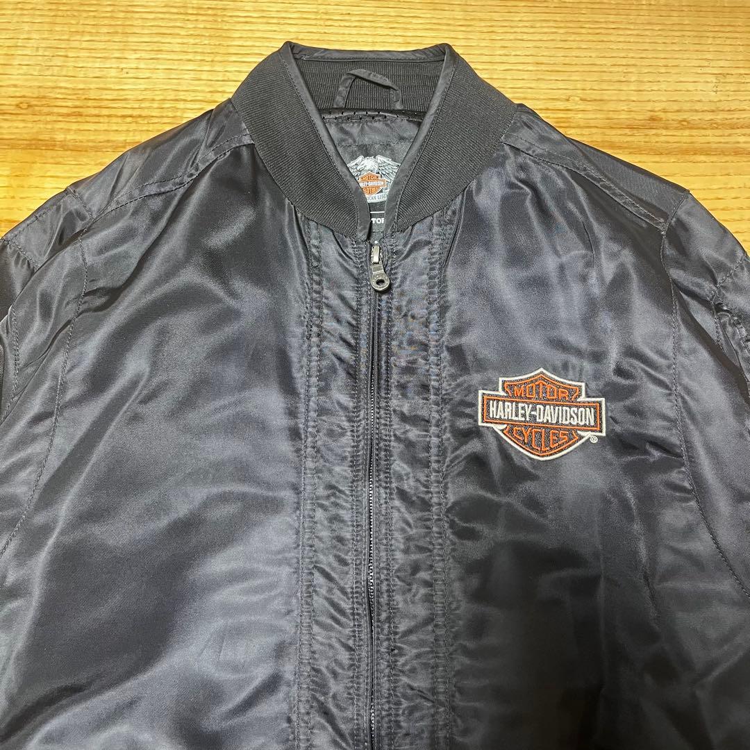 Harley-Davidson ナイロンジャケットファイヤーモチーフ MA-1