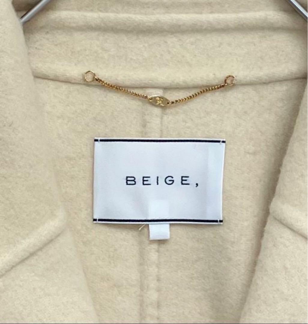 近年✨美品✨ベイジ BEIGE LENS ロングコート ダブルフェイス S