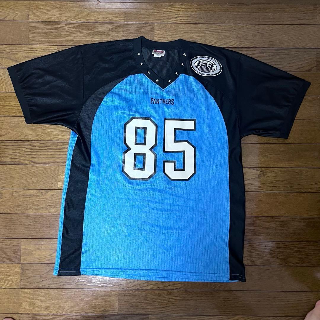 PANTHERS ゲームシャツ L 古着MIX