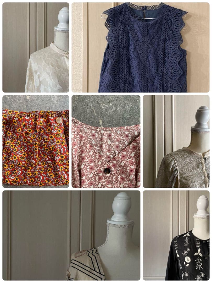 @/@/@/74/80/S/@ ROSEBUD ローズバッド 花柄 ブラウス