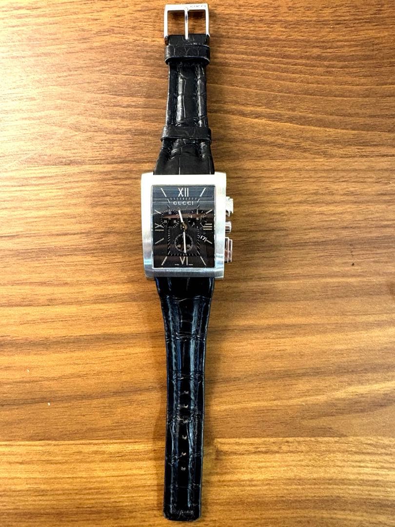 【正規品】GUCCI グッチ 8600M クロノグラフ メンズ 腕時計 不動品