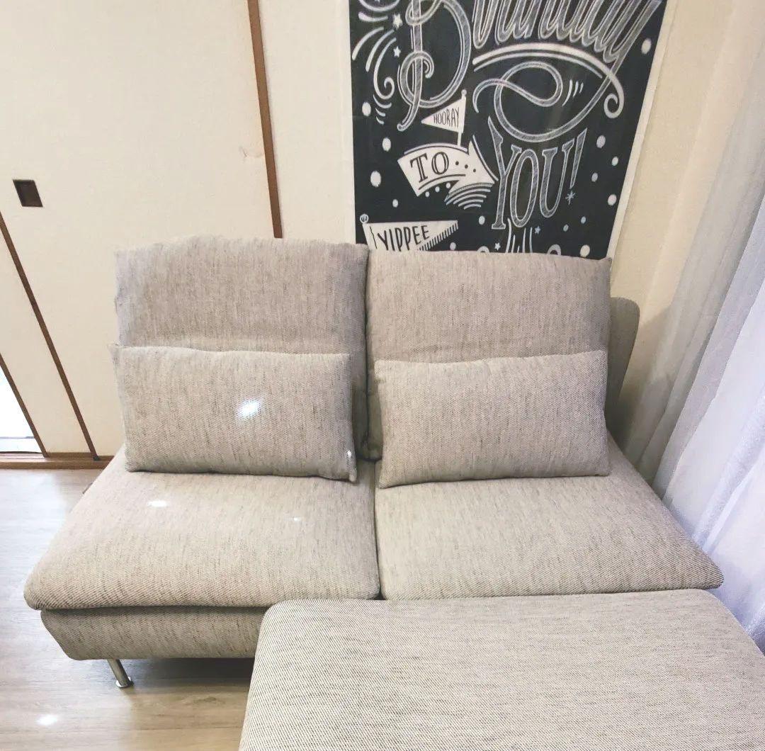 IKEA ソーデルハムン　 3人掛けソファコンパクト VIARPベージュブラウン