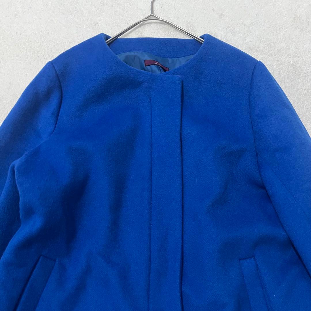 【アーバンリサーチ】（F）ロングコート アウター ウール混合 ファスナー 上品