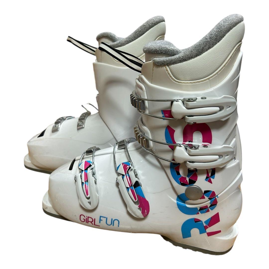 ジュニア　スキー板　ビンディング　ブーツ　ストック　4点セット