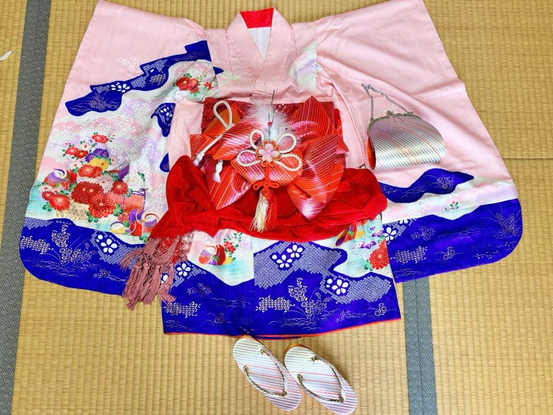 七五三 3歳 7歳 女の子 着物 フルセット