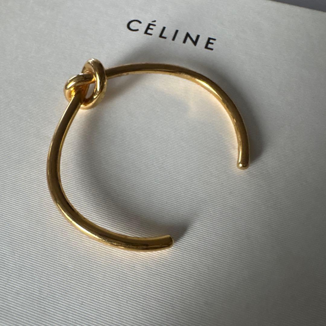 CELINE セリーヌ ノットブレスレット ゴールド　M
