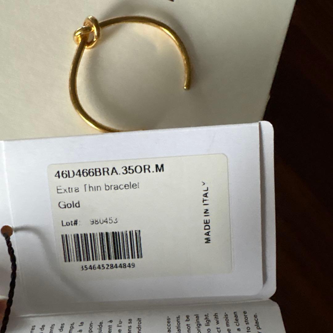 CELINE セリーヌ ノットブレスレット ゴールド　M