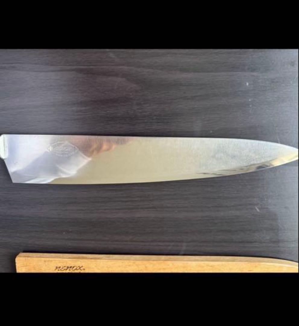 子の日 牛刀 洋包丁 300mm NENOX ホワイトマーブル柄ハンドル