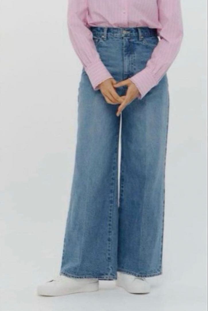 本日限定価格　yori Janeワイドデニム 34