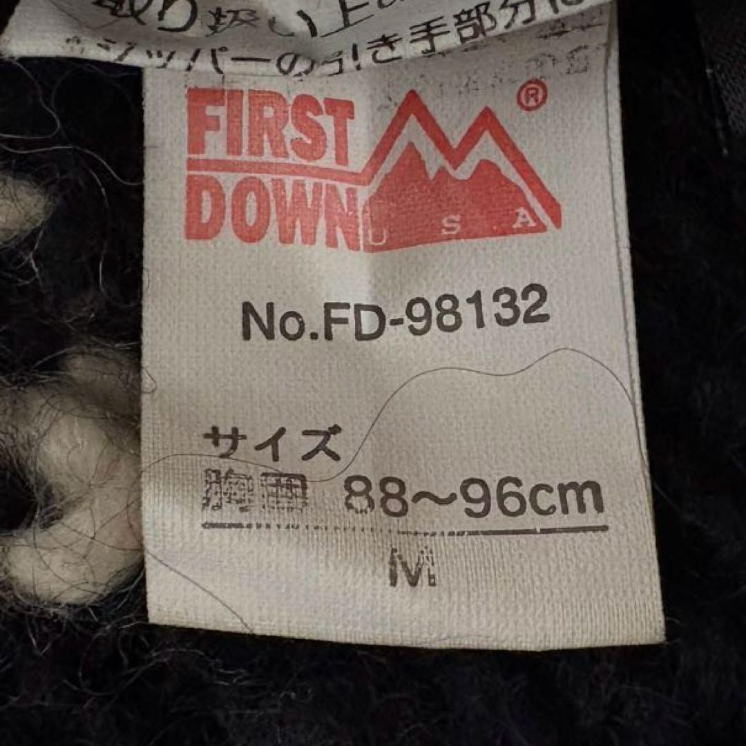 ★希少★ FIRST DOWN カウチンニット ジップアップ 黒 カウボーイ柄