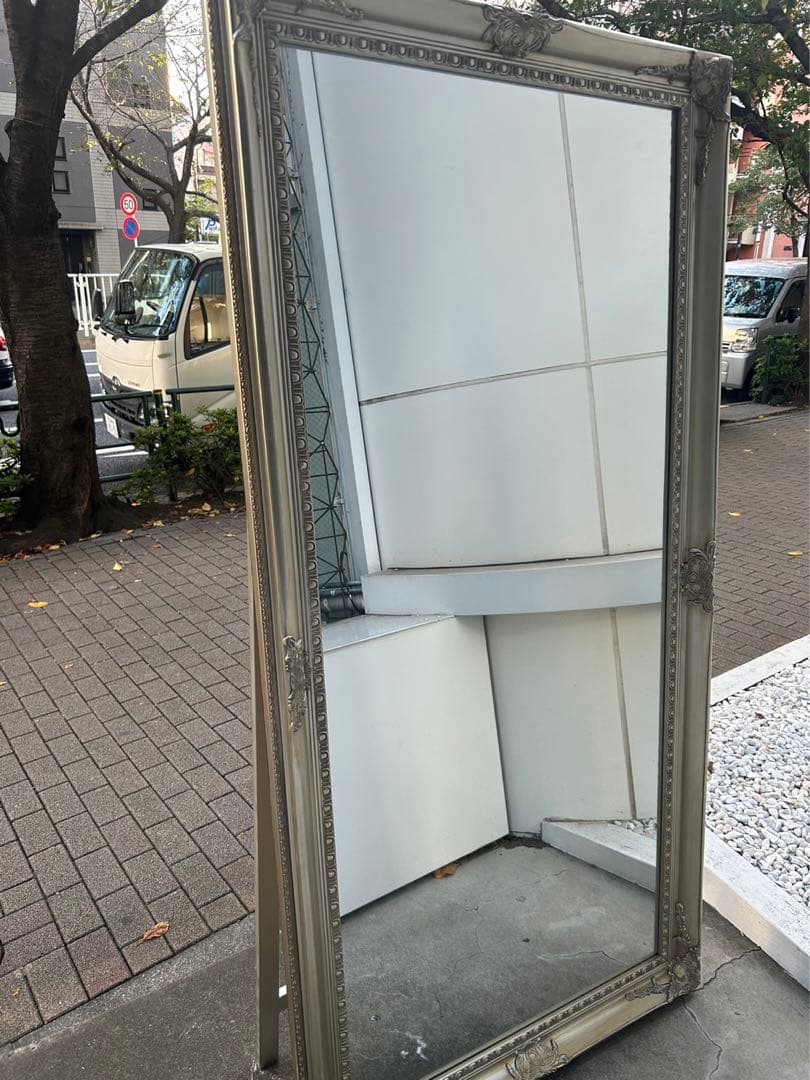 送料込み⭐︎アンティーク調　特大　全身鏡　幅90 値下げ交渉可