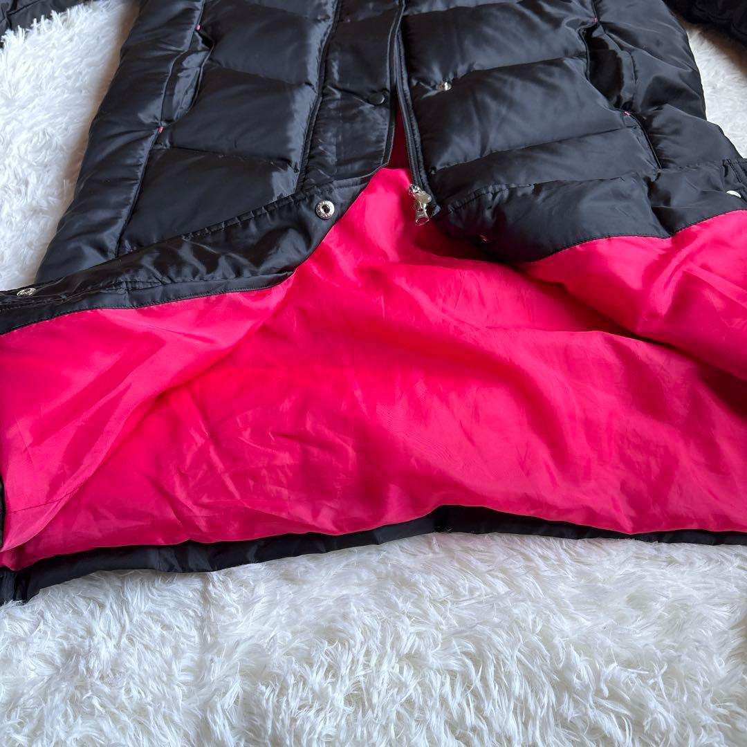 美品　MIZUNO ミズノ ベンチコート ダウン　ブラック　ピンク　レディースM