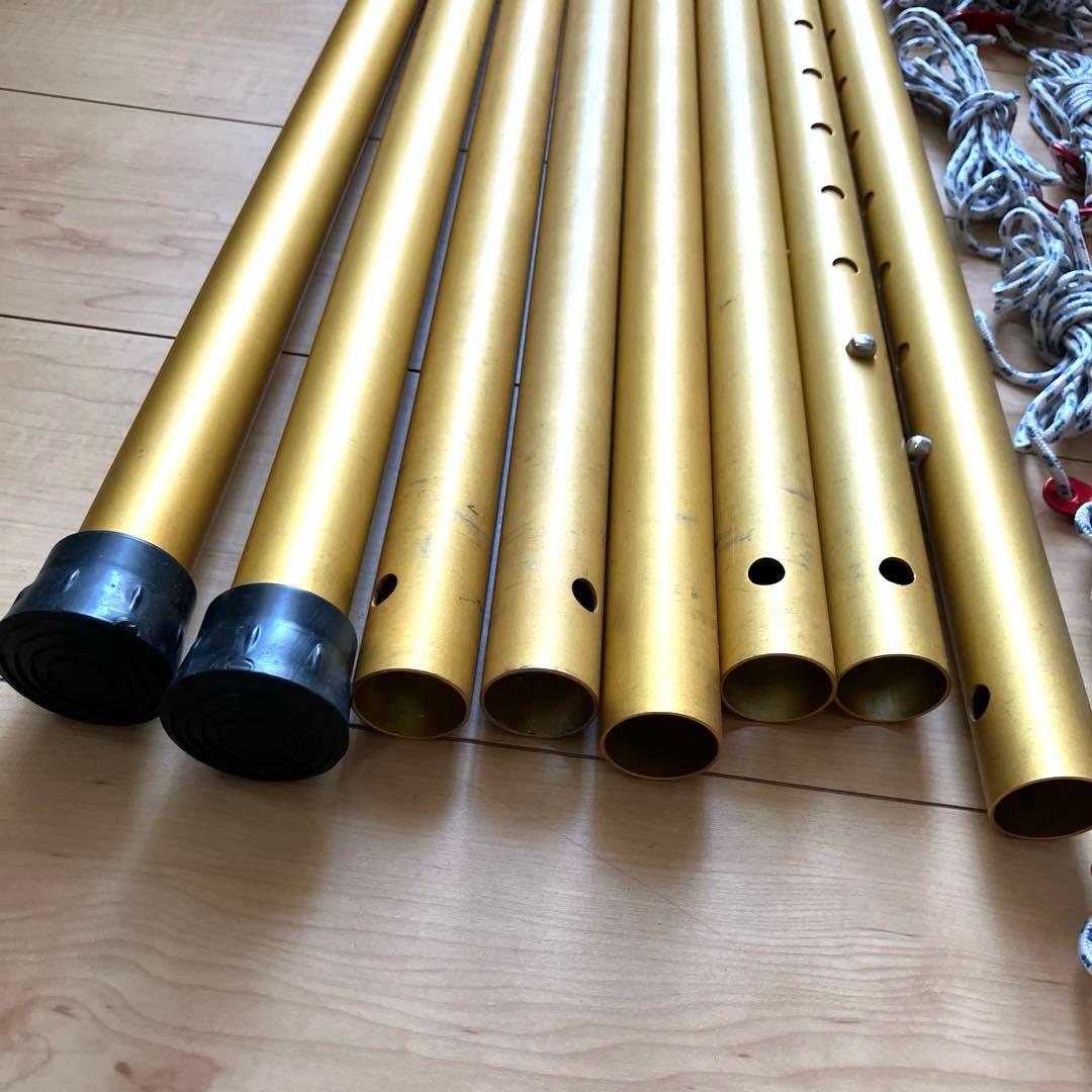 【美品】テンマク 焚き火タープ TCウィング ポール付