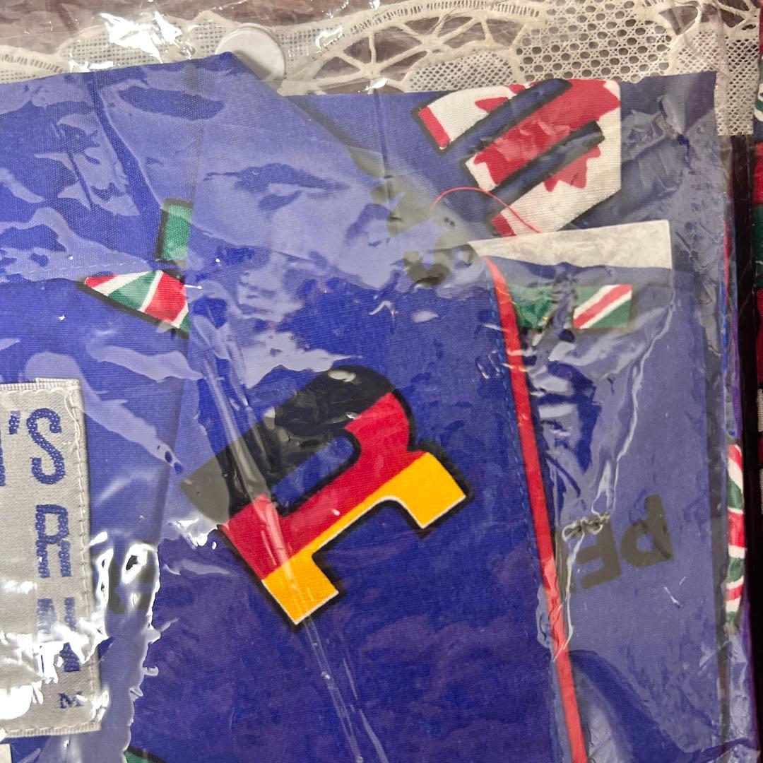 未使用品　レトロ　パーソンズ　長袖　パジャマ　レディース　メンズ　赤　青　国旗