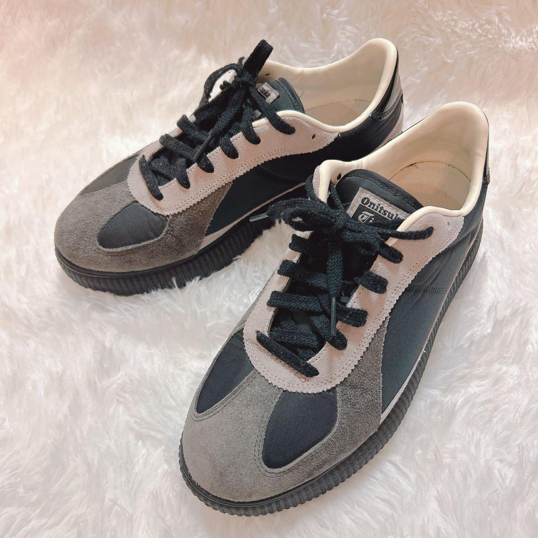 オニツカタイガー デレシティ グレー ブラック 26.5cm