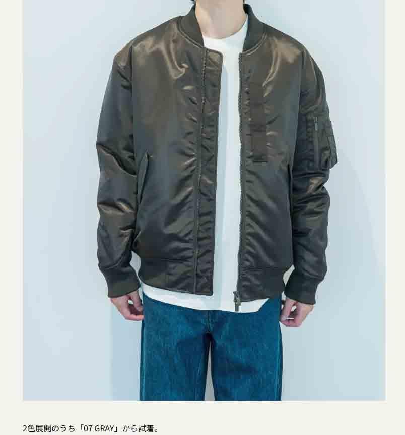 ユニクロ ＋J ジルサンダー ハイブリッドダウンオーバーサイズ MA-1ブルゾン