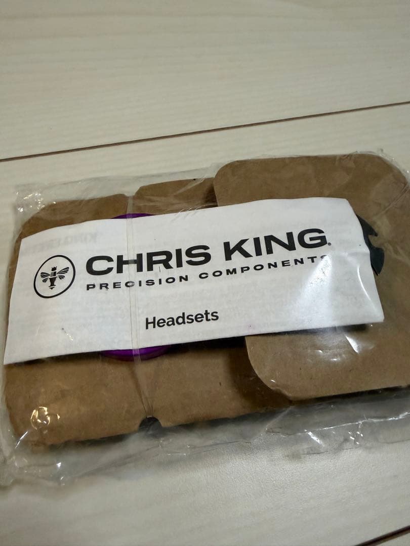クリスキング　inset8 chris king ヘッドセット　3Dviolet