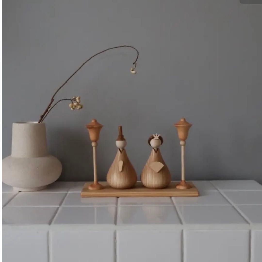 lisoro 木製 雛人形 ひな祭り