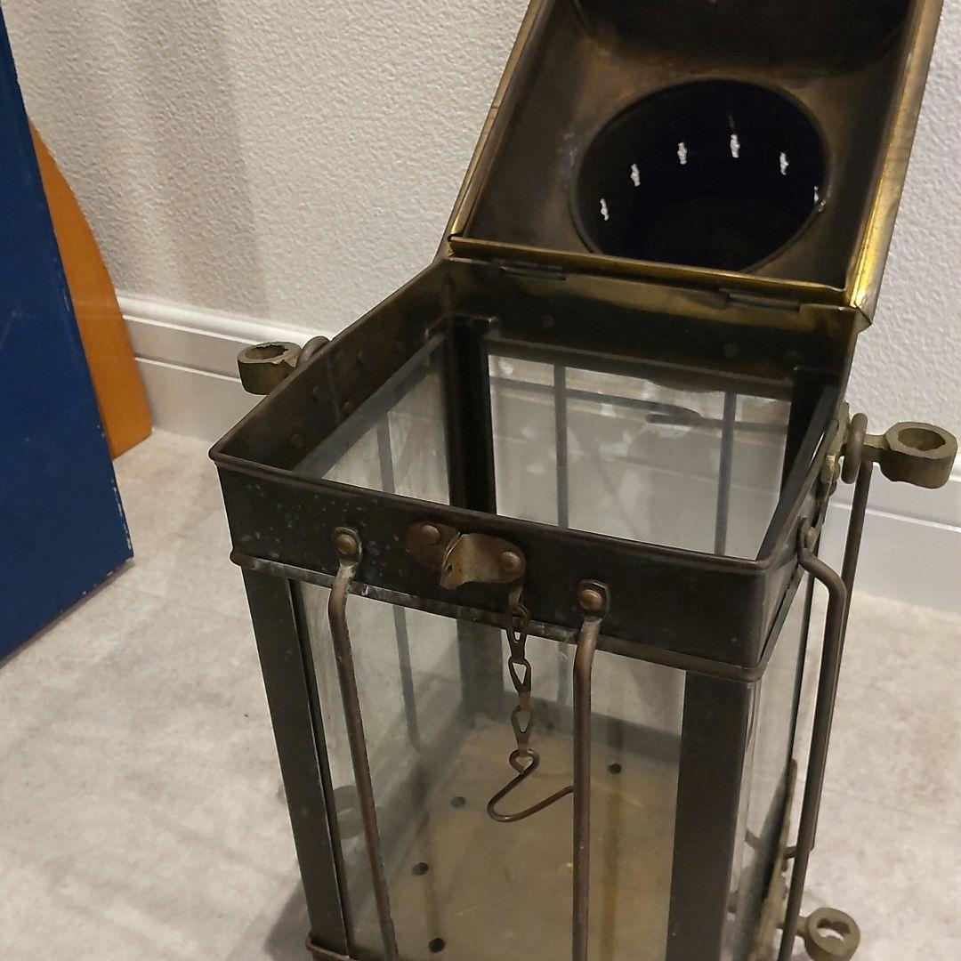 ヴィンテージ 真鍮 アンティーク 船 ランタン オイルランプ 海上ランプ